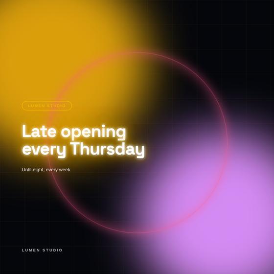 A social post designed by ArcGabriel for Lumen Studio